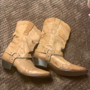 Tan Cowboy boots